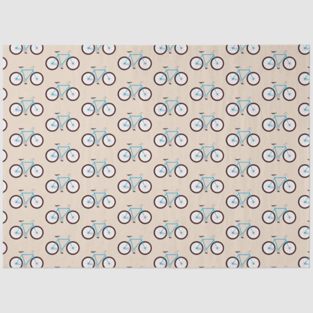 Papier Mousseline Motif vélo (Recto)