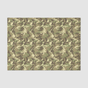 Papier Mousseline Motif vert de camouflage