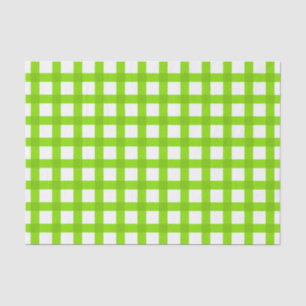 Papier Mousseline Motif vert de guingan