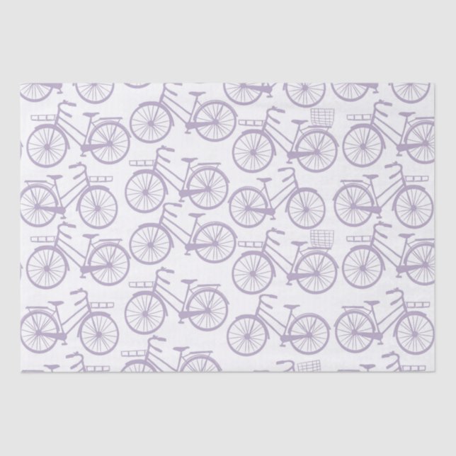 Papier Mousseline Motif vintage à vélo (Recto)