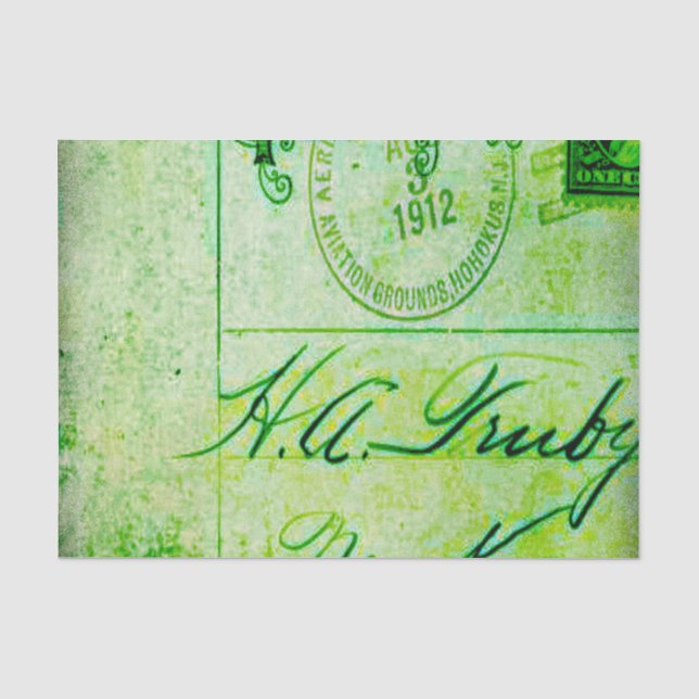 Papier Mousseline Motif vintage abstrait (Recto)