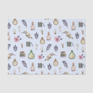 Papier Mousseline Motif vintage d'alchimie