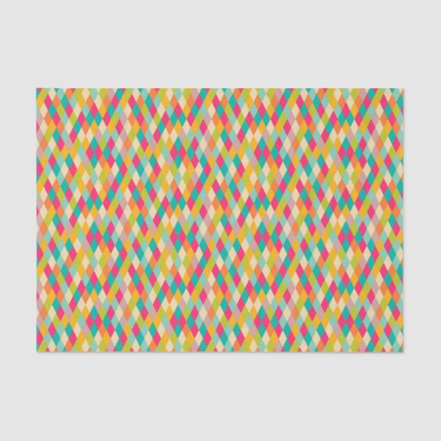 Papier Mousseline Motif vintage de harlequin (Recto)