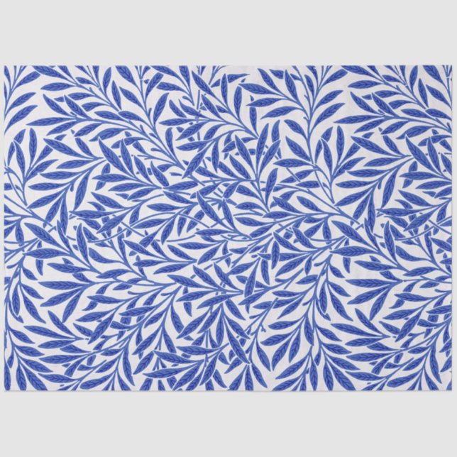 Papier Mousseline Motif Willow, William Morris Tissue Paper (Recto)