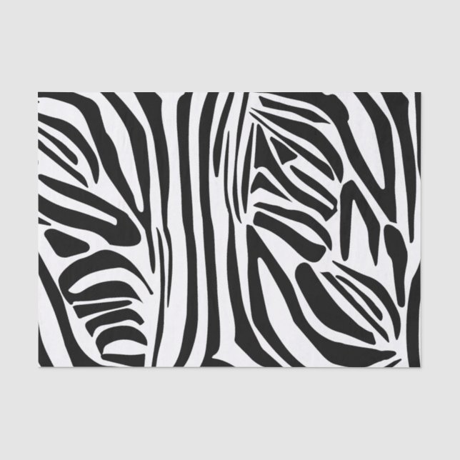 Papier Mousseline Motif zèbre (Recto)