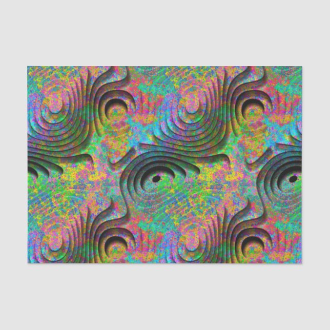 Papier Mousseline motifs 3D 2 (Recto)