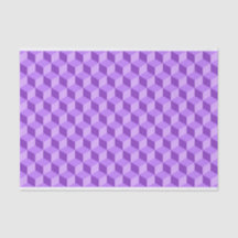 MOTIFS DE CUBE GÉOMÉTRIQUE PURPLE CLAIR