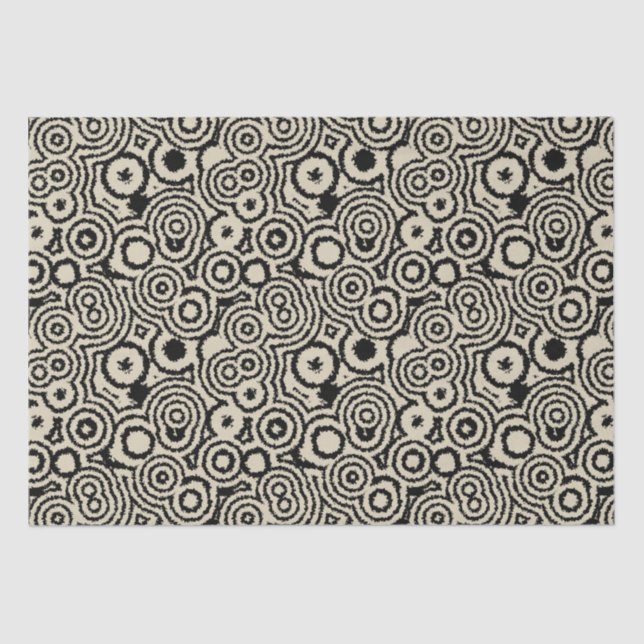 Papier Mousseline motifs vintages (Recto)