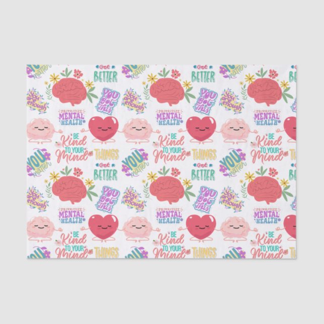 Papier Mousseline Motivation de la santé mentale (Recto)