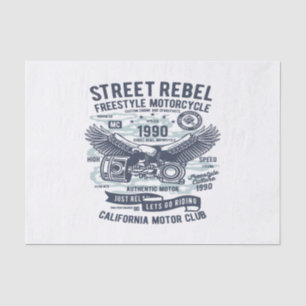 Papier Mousseline Moto Street Rebel