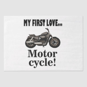 Papier Mousseline Motorcycle Biker Anniversaire Motorcycle