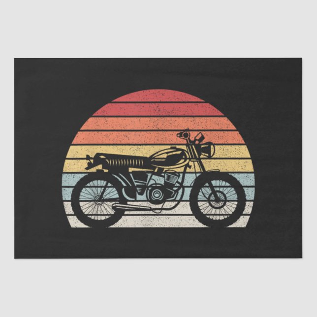 Papier Mousseline Motorcycle vintage (Recto)