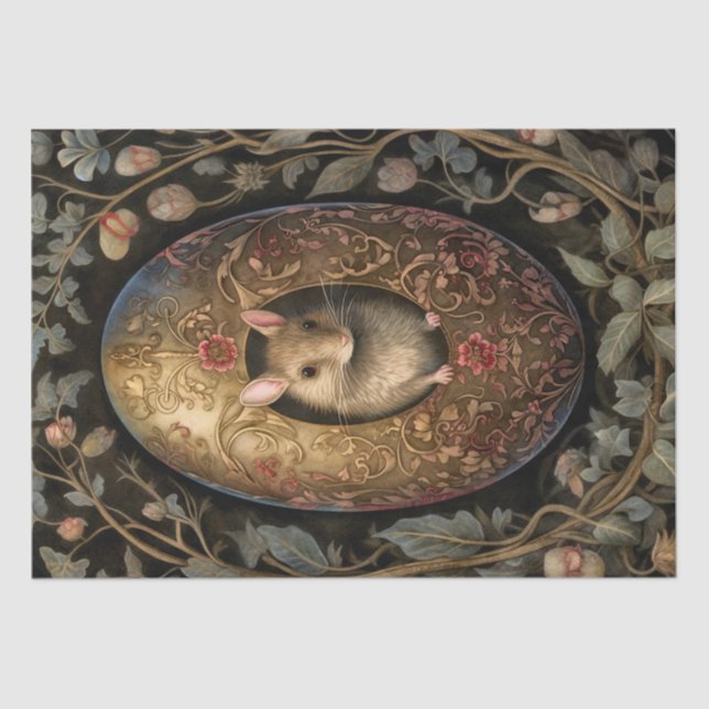 Papier Mousseline Mouse Pâques (Recto)