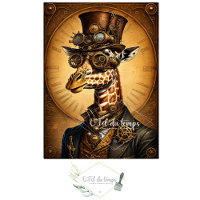 Mousseline Cute Girafe Steampunk Hat Tissue paper