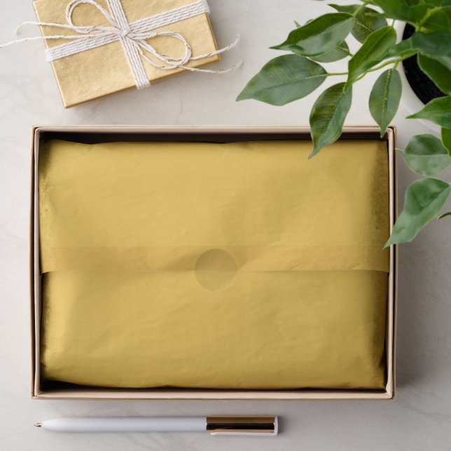 Papier Mousseline Moutarde de Deli Jaune Pop De Couleur  (Cadeau)