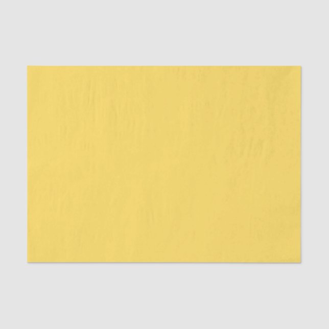 Papier Mousseline Moutarde solide Jaune / Or (Recto)
