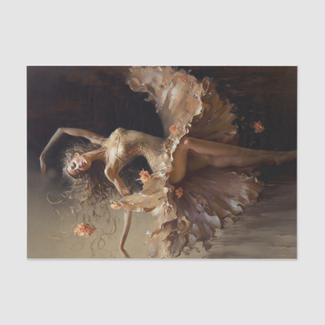 Papier Mousseline Mouvement élégant (Recto)