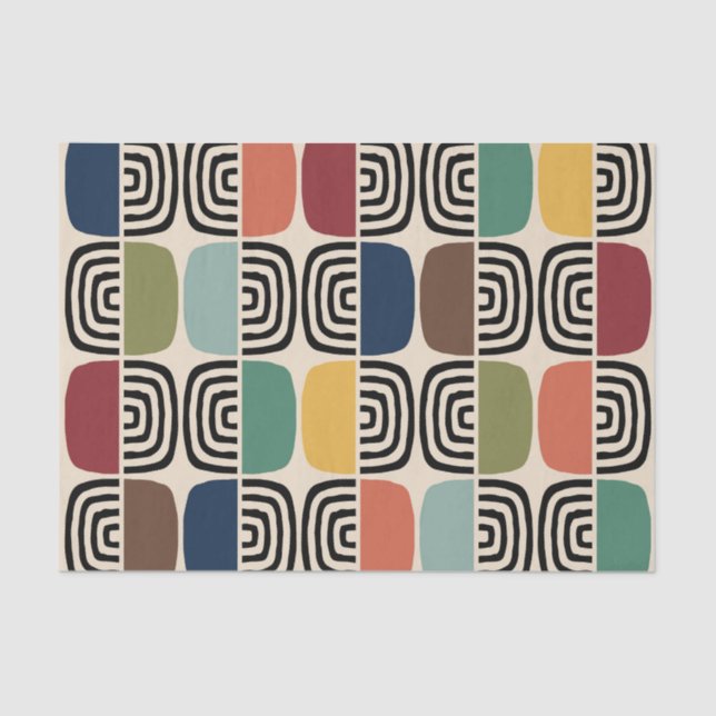 Papier Mousseline Moyen-siècle Âge atomique moderne (Recto)