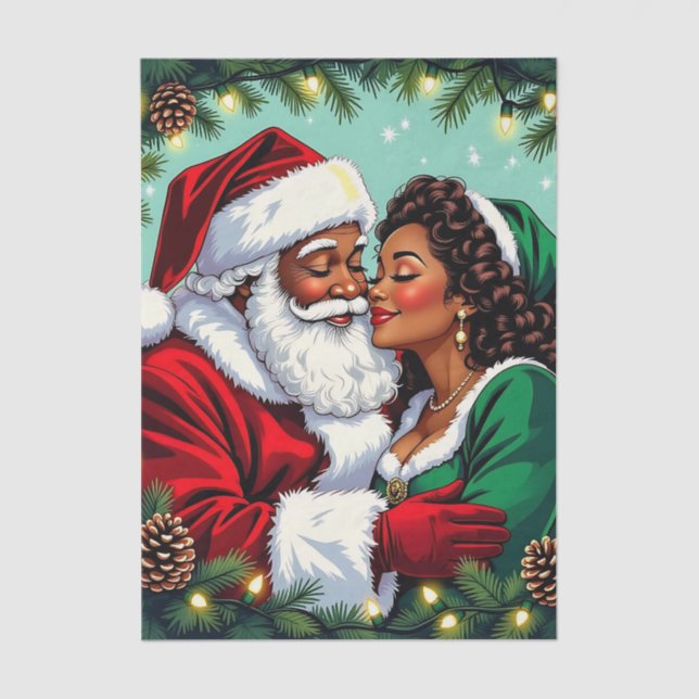 Papier Mousseline Mr and Mrs Claus Sweet Christmas  (Recto)