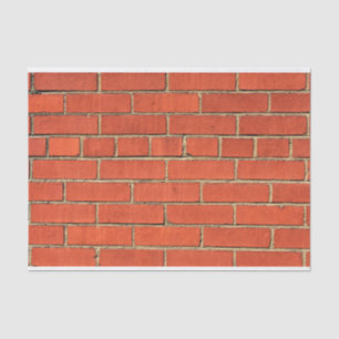Papier Mousseline Mur classique en briques rouges