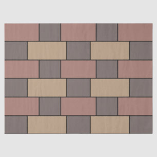 Papier Mousseline Mur en brique rose Gris Peach