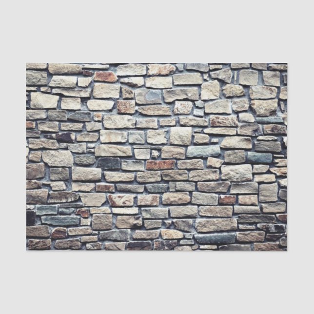 Papier Mousseline Mur en tuiles grises (Recto)