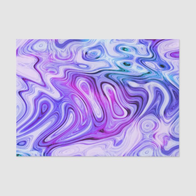 Papier Mousseline murmure fantomatique, marbrure pastel : (Recto)