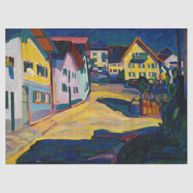 Papier Mousseline Murnau Burggrabenstrasse 1 - Wassily Kandinsky (Recto)