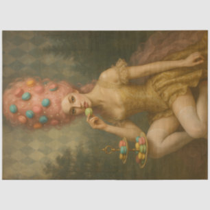 Papier Mousseline Muse de la Confection Dorée – Macaron Rococo Décou