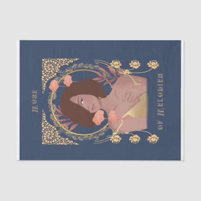 Papier Mousseline Muse of Melodies (Recto)