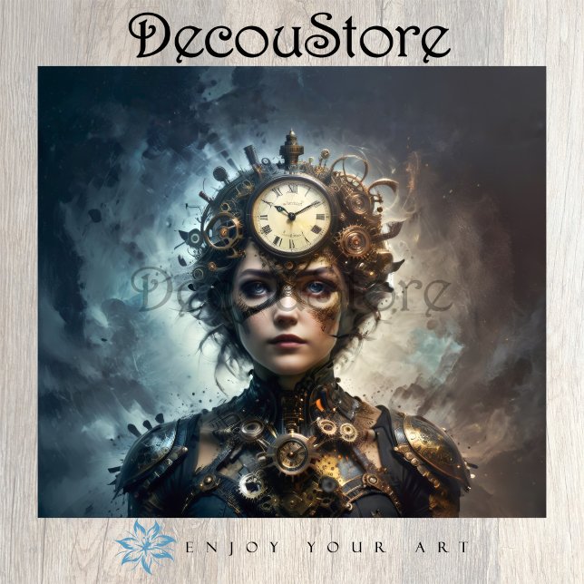 Papier Mousseline Muse Steampunk Découpage (Créateur téléchargé)