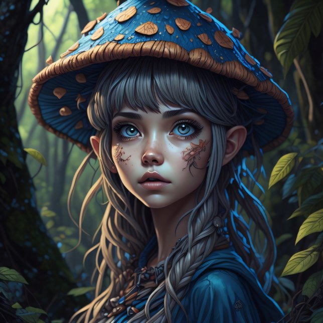 Papier Mousseline Mushroom Gypsy woman v10 tissue paper (Créateur téléchargé)