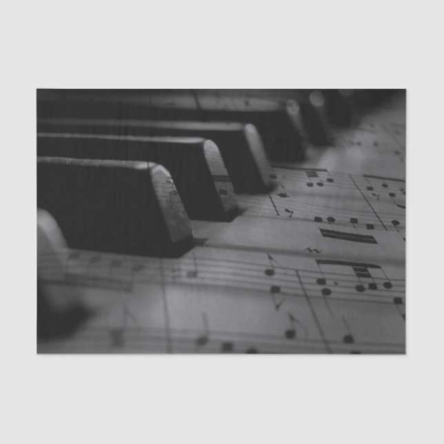 Papier Mousseline Music Piano Keys (Recto)