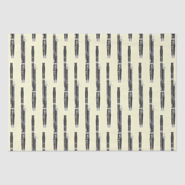 Papier Mousseline Musicien de basson professeur de musique Woodwind (Recto)