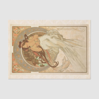 Papier Mousseline Musique d'Alphonse Mucha, Decoupage