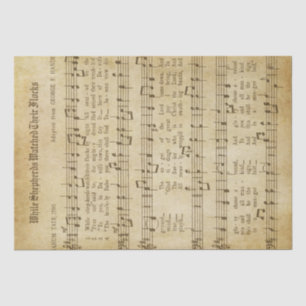 Papier Mousseline Musique de Noël