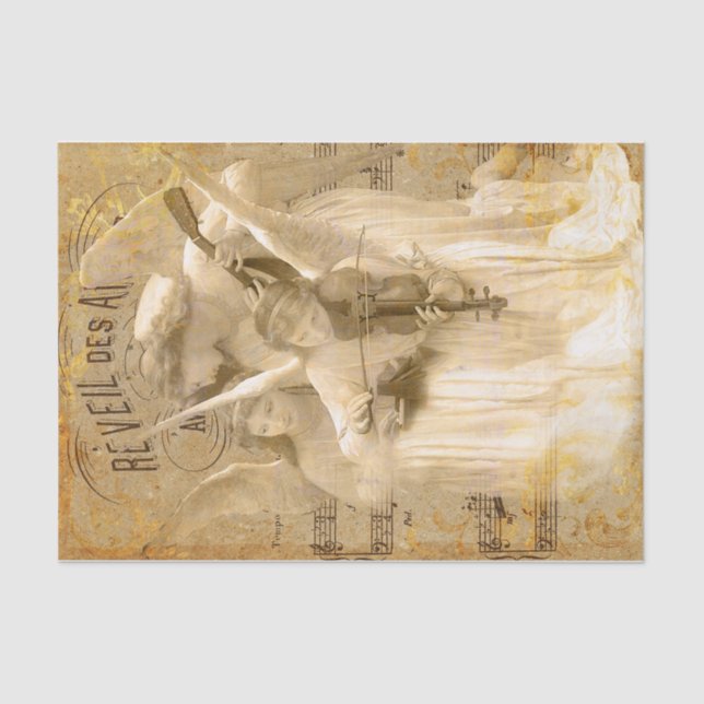 Papier Mousseline Musique des Anges (Recto)