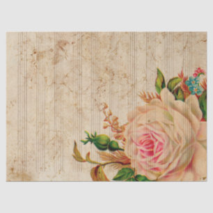 Papier Mousseline Musique et Rose Series Design 17