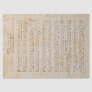 Papier Mousseline Musique et Rose Series Design 6