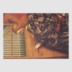 Papier Mousseline MUSIQUE FABRIQUANT ANGE / Joueur orgue Noël