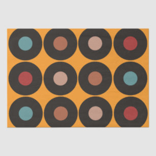 Papier Mousseline Musique Retro Vintage Vinyl Record