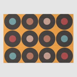 Papier Mousseline Musique Retro Vintage Vinyl Record
