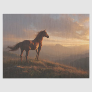 Papier Mousseline Mustang sauvage à regarder la dédécoupage du Sun S
