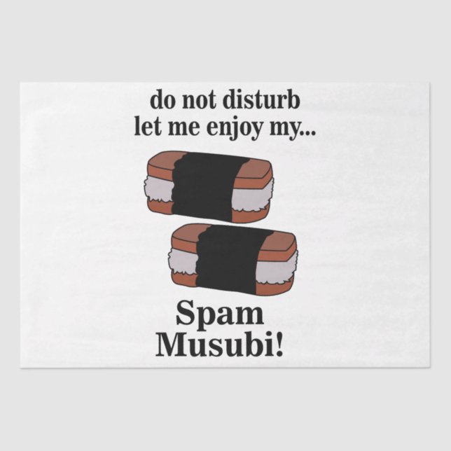 Papier Mousseline Musubi Laissez-Moi Profiter De Mon Spam Musubi (Recto)