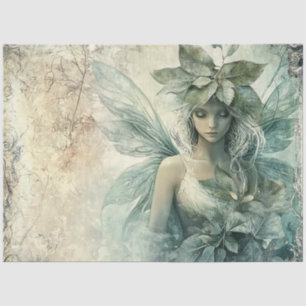 Papier Mousseline Mysage Green Fairy Decoupage