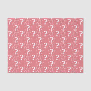 Papier Mousseline Mystère question marque énigme puzzle corail