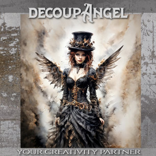 Papier Mousseline Mystérieuse Déroupage De La Dame À Ailes