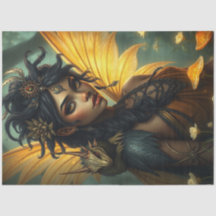 Mystérieuse fée de dragon gothique