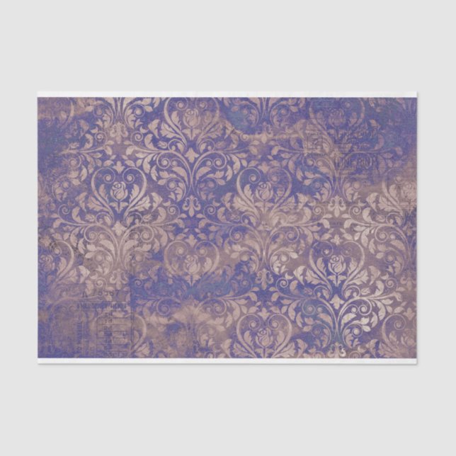 Papier Mousseline Mystical Lavender Decoupage  (Recto)