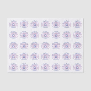 Papier Mousseline Namaste Purple et Pink Lotus Flower